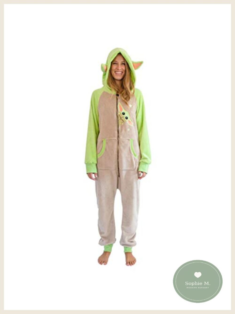 Star Wars Grogu Onesie Pajamas Cosplay Costume Adult Women's
